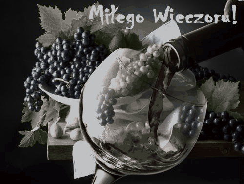 Czerwone wino miłego wieczoru